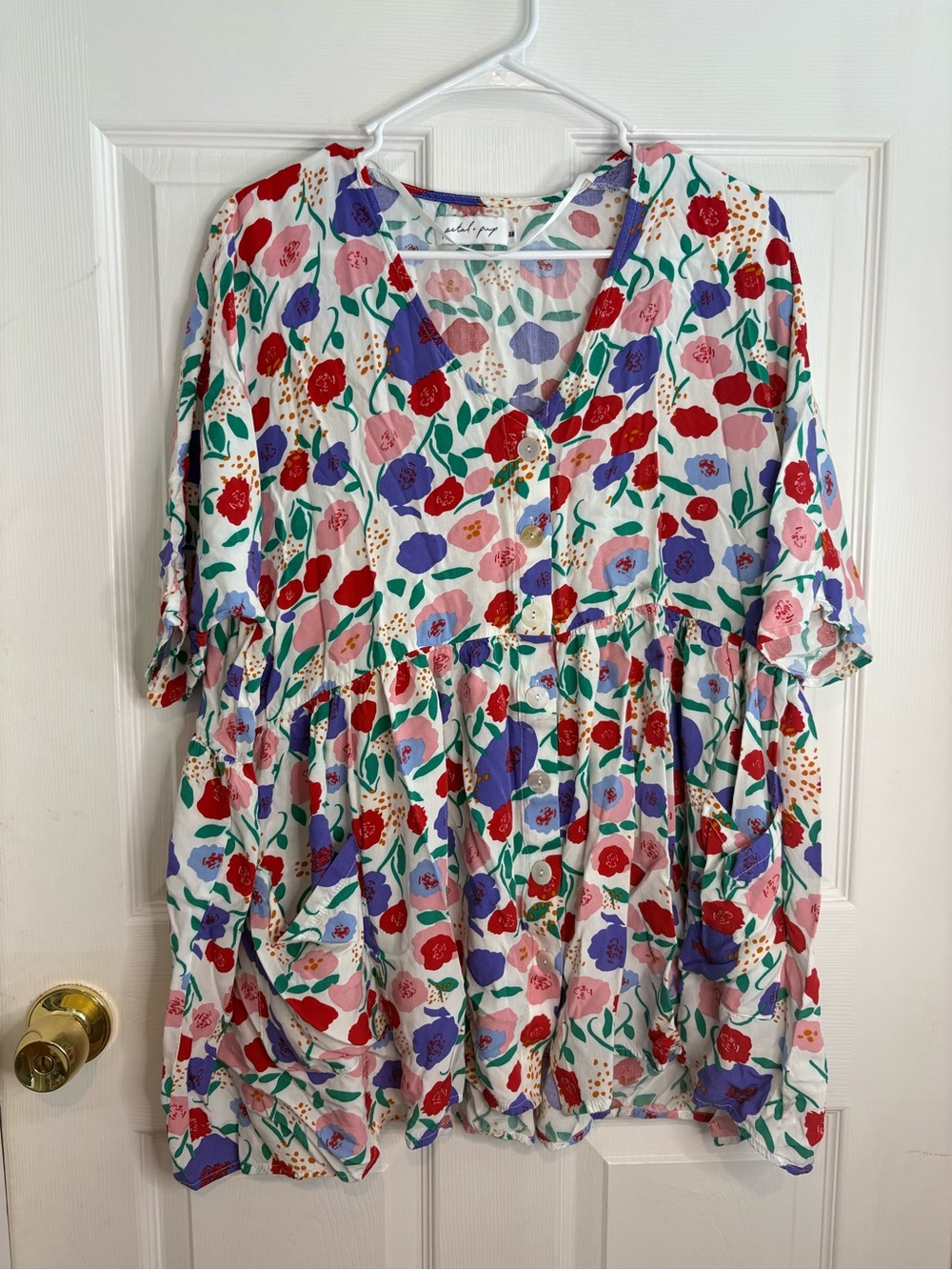 Petal and Pup Floral babydoll Tunic S/M